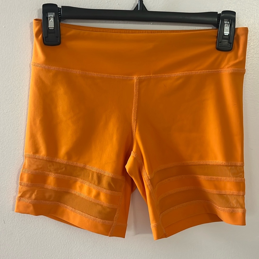 Orange biker shorts